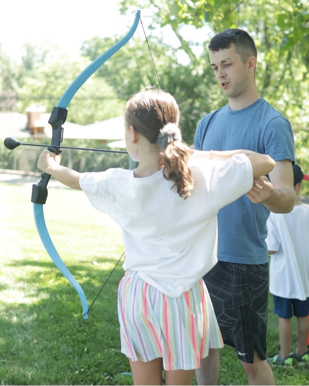 Robert Thornton leading camp activities